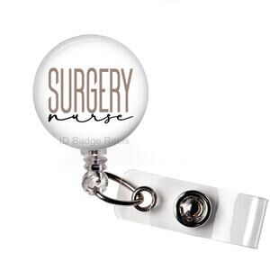 🩺⚕️ Surgery Nurse Retractable Badge Reel | OR Nurse ID Name Tag Holder